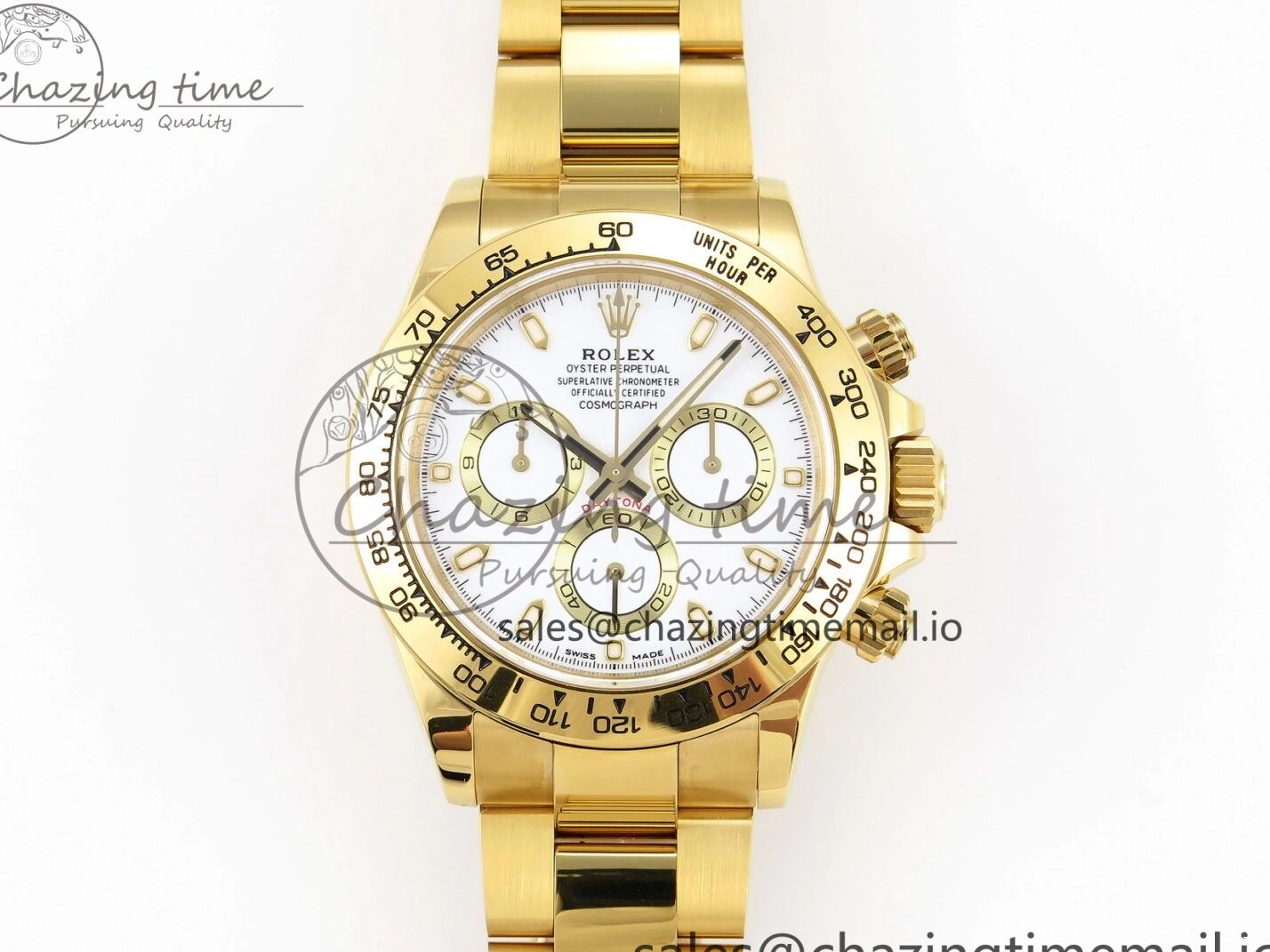 MiroTime 0509 Daytona 116508 KING 1:1 Best Edition White Dial on YG Bracelet SH Contemporary 1902